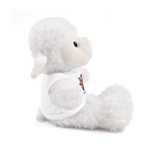 Custom Photo Festive Poinsettia Stuffed Animals with Tee